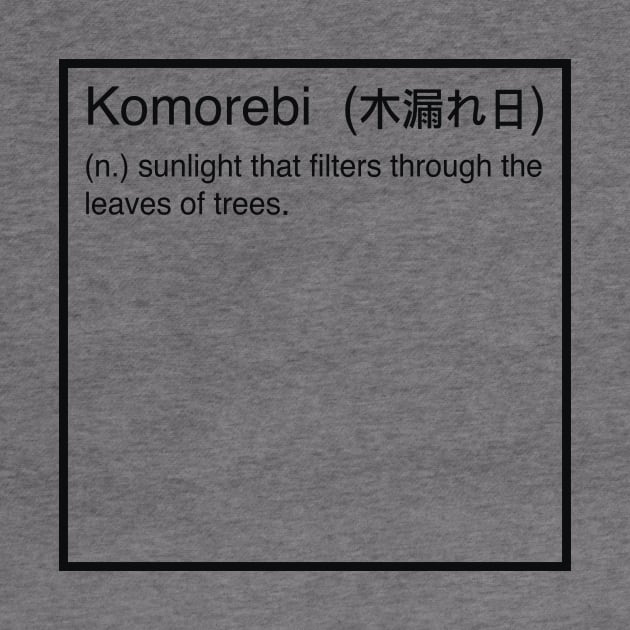 Komorebi definition by PauEnserius